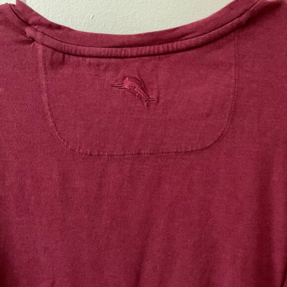 Men's Short Sleeve Maroon T-Shirt - Picture 3 of 5